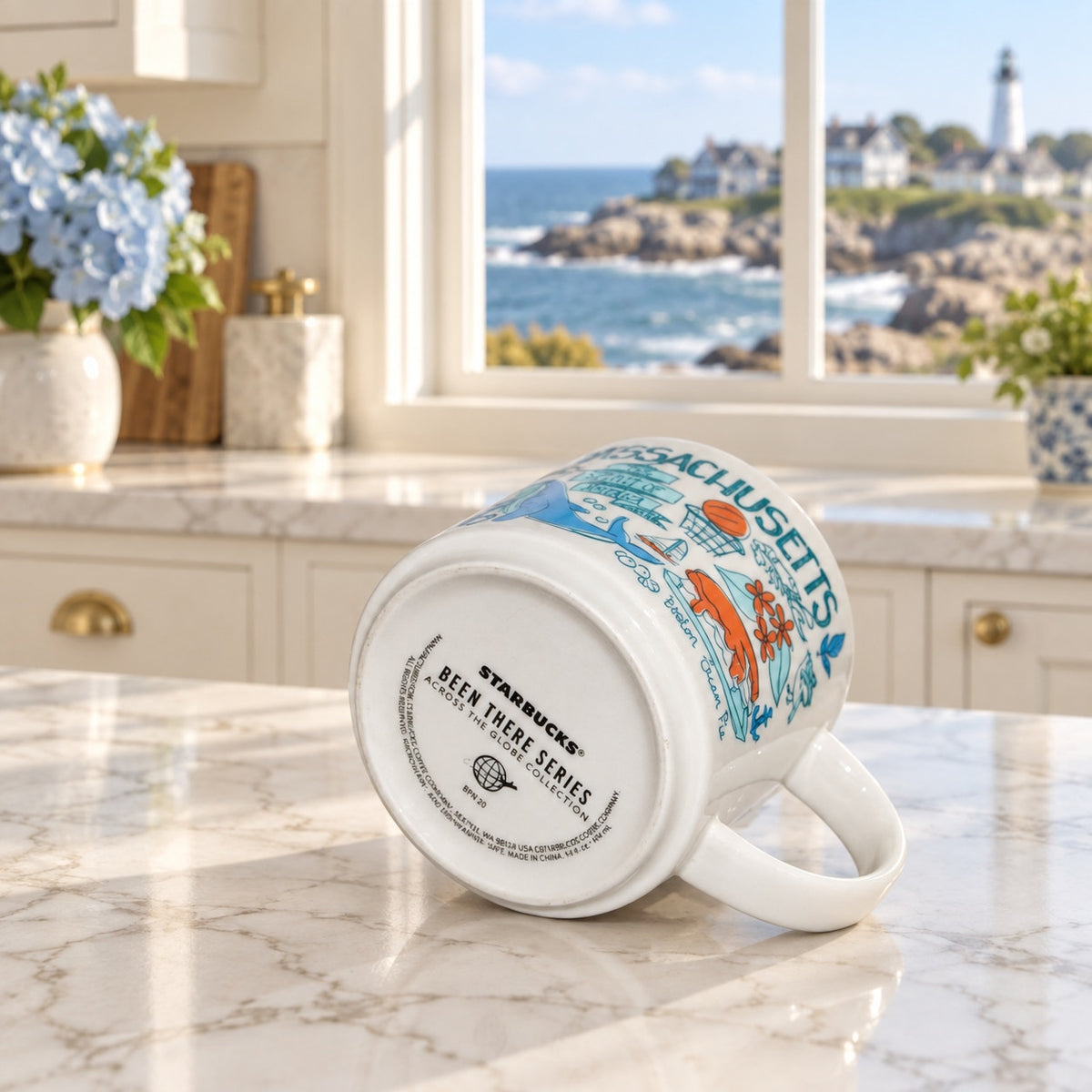 Starbucks Been There Series Massachusetts State 14oz Coffee Mug Cup