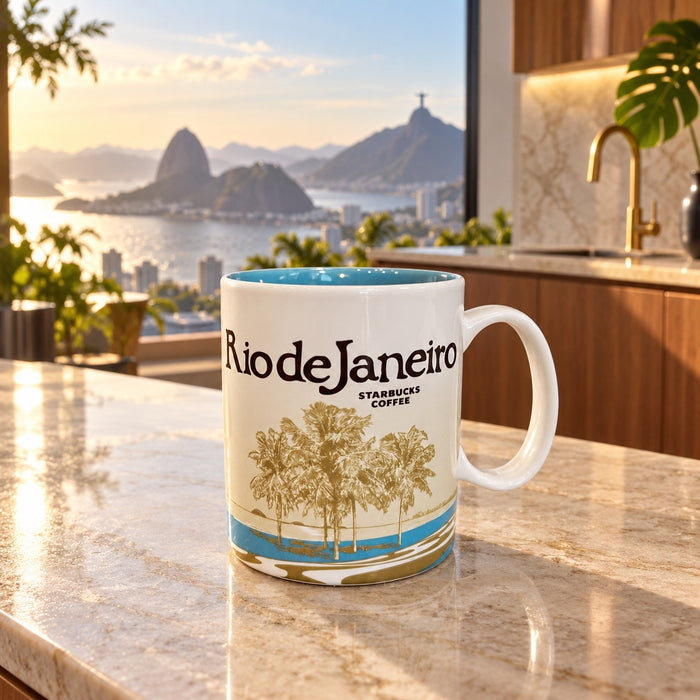 Starbucks Rio de Janeiro Global Icon City Mug 16 Oz Brazil 2010 Collector