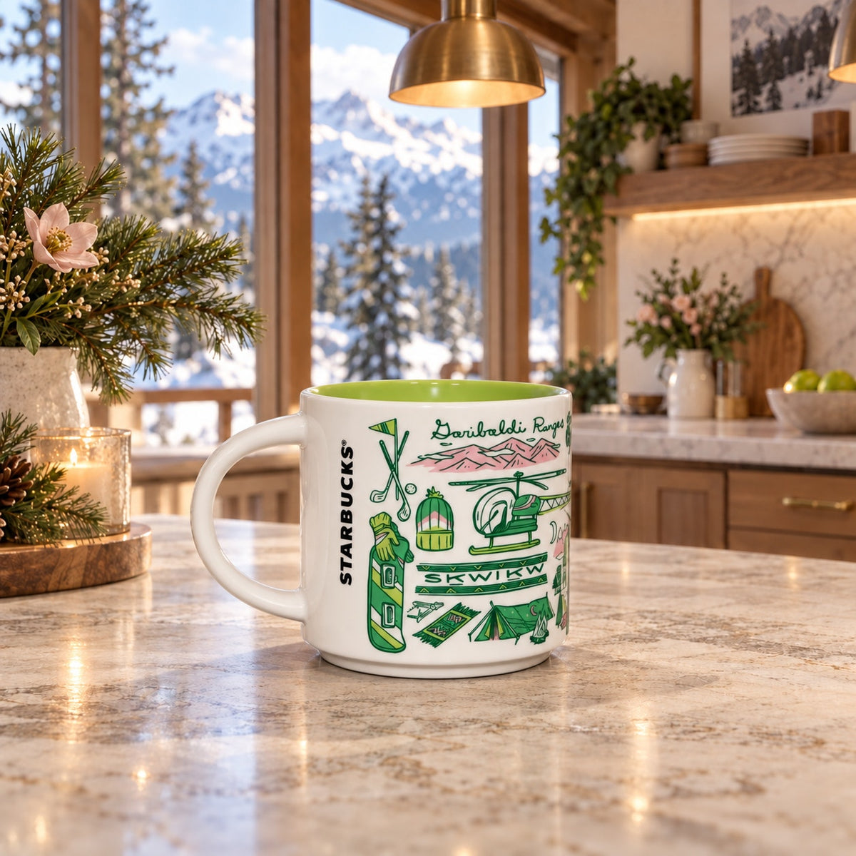 Starbucks Whistler Been There Series BTS 14oz Coffee Mug Canada EUC