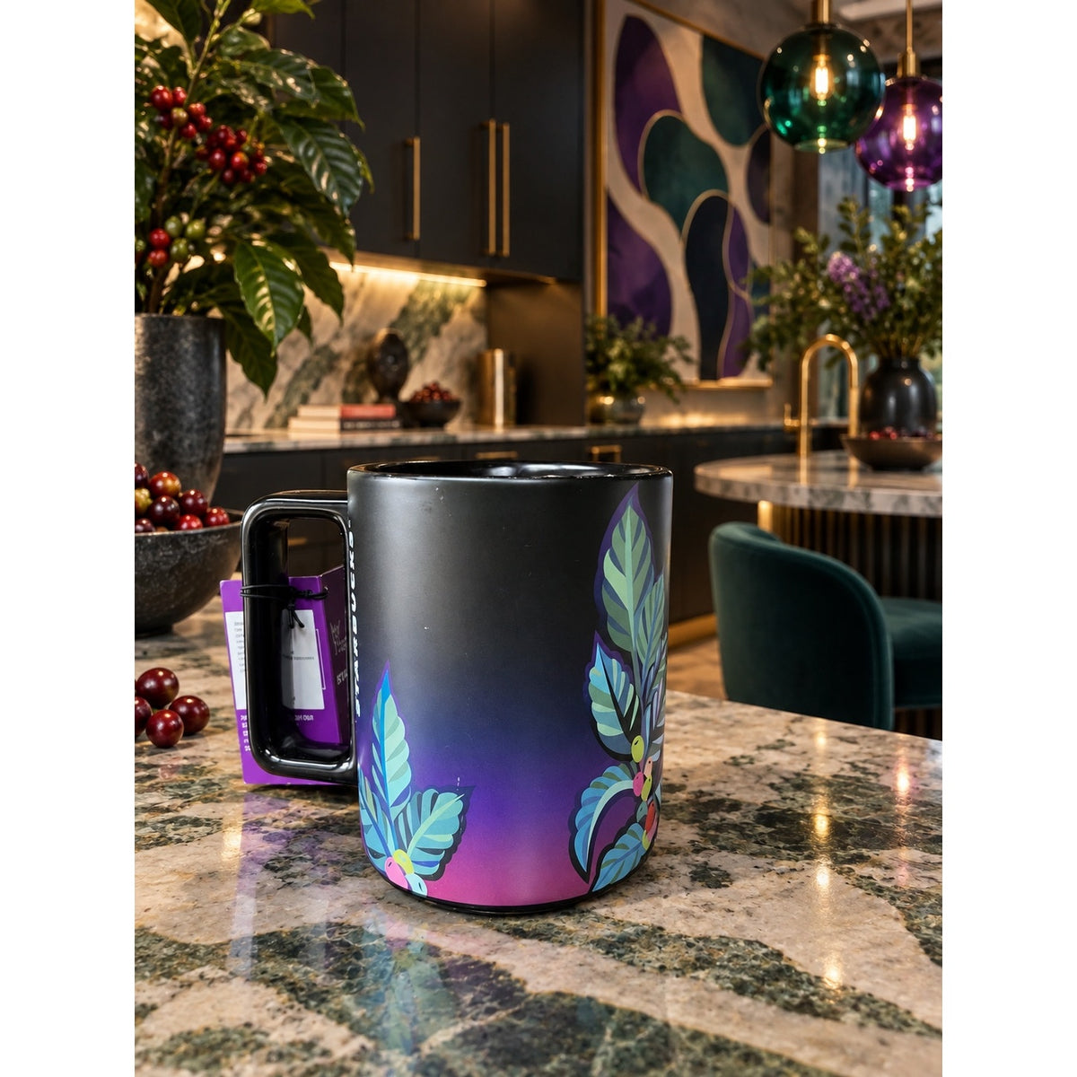 Starbucks Yiqiao Wang ASL Connect Artist Ceramic Mug 12 Oz With Tags