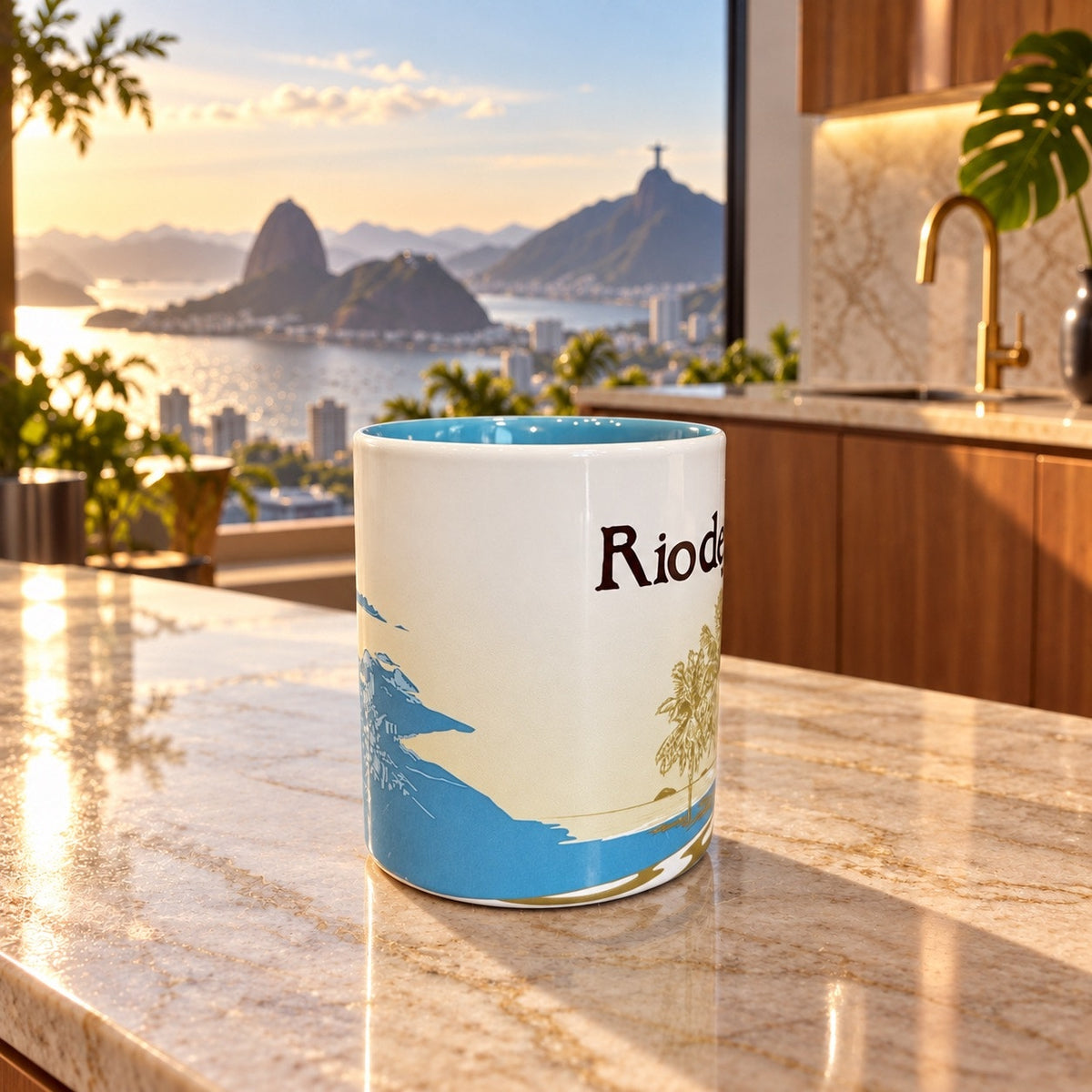 Starbucks Rio de Janeiro Global Icon City Mug 16 Oz Brazil 2010 Collector
