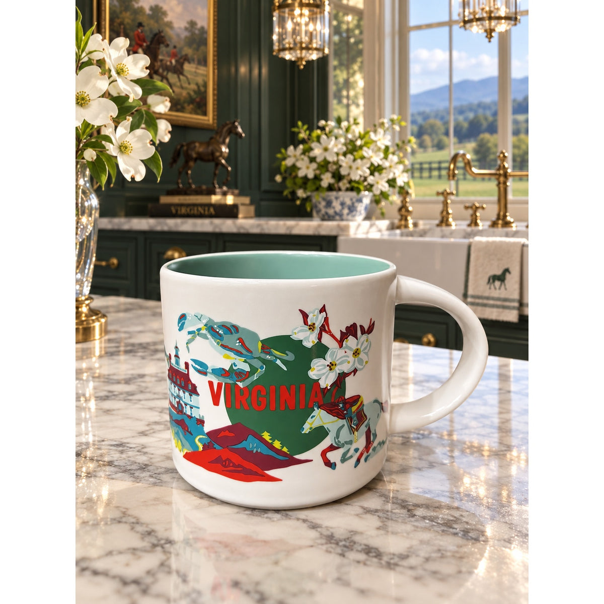 Starbucks Virginia Discovery Series Mug 14 Oz Ceramic Destination Cup 2024