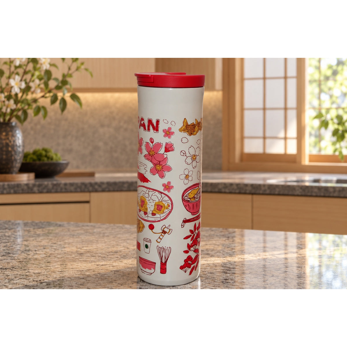Starbucks Japan Been There Series 16 oz Travel Tumbler w/ Lid Sakura