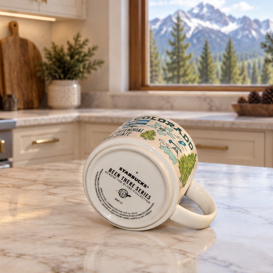 Starbucks Colorado Been There Mug Across the Globe 14 oz Coffee Cup EUC