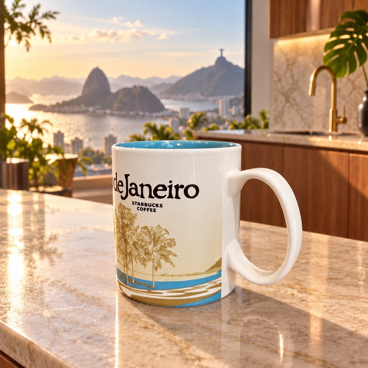 Starbucks Rio de Janeiro Global Icon City Mug 16 Oz Brazil 2010 Collector