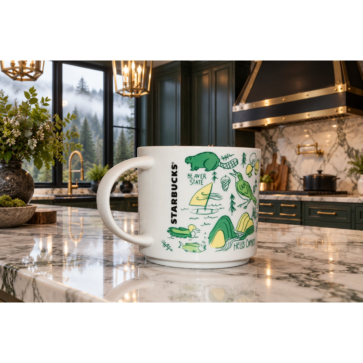 Starbucks Oregon Been There Series Mug 14 oz Coffee Cup NWT no Box