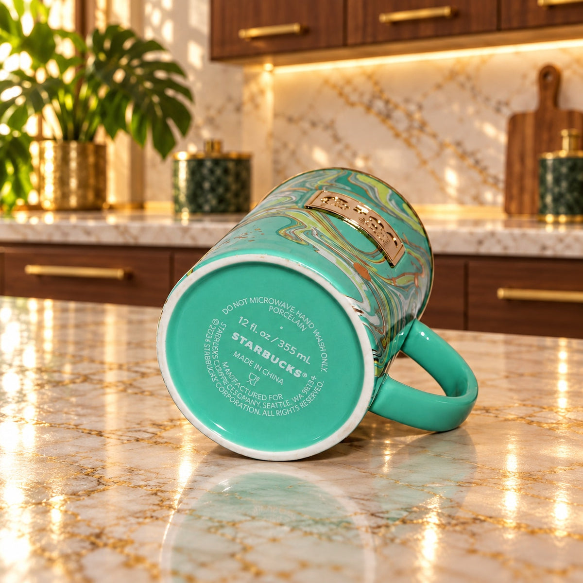 RARE Starbucks Thailand 500 Store Achievement Commemorative Mug 12oz 355ml