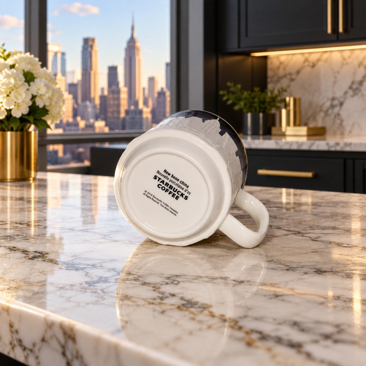 Starbucks New York City Skyline 3D Taxi Bone China Collectors Series Mug