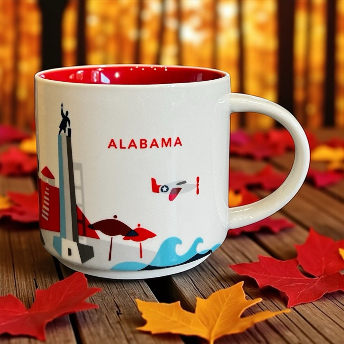 Starbucks Alabama You Are Here YAH Collection 14oz Coffee Cup EUC