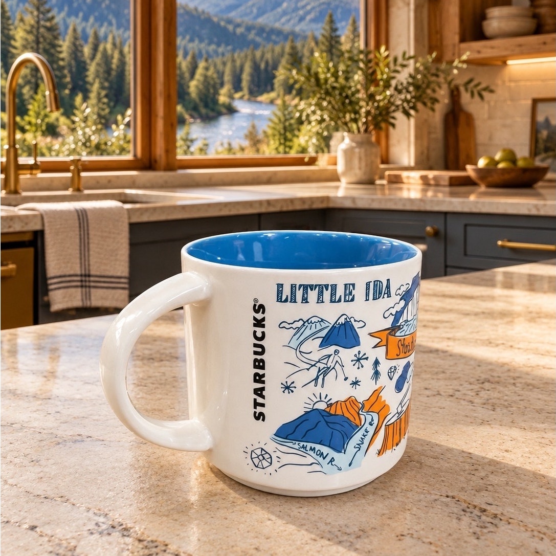 Starbucks Idaho Been There Series Mug 14 oz Blue Interior NWT