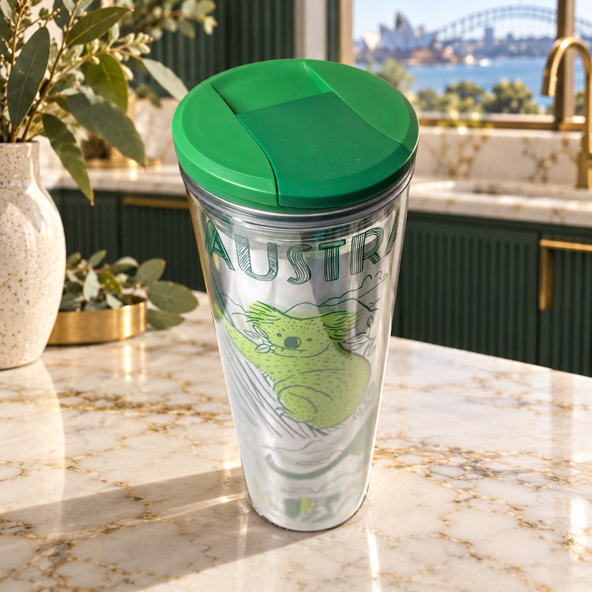 Starbucks - AUSTRALIA - BEEN THERE 16oz Plastic Tumbler NWT