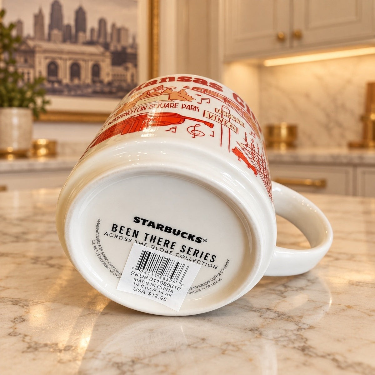 Starbucks Kansas City Been There Series 14 oz Mug Red Interior NWT