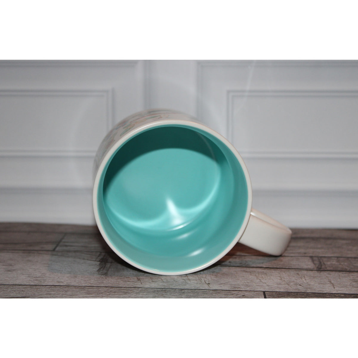 Starbucks Honolulu Hawaii Discovery Series 14 oz Mug Aqua Interior Coffee Cup