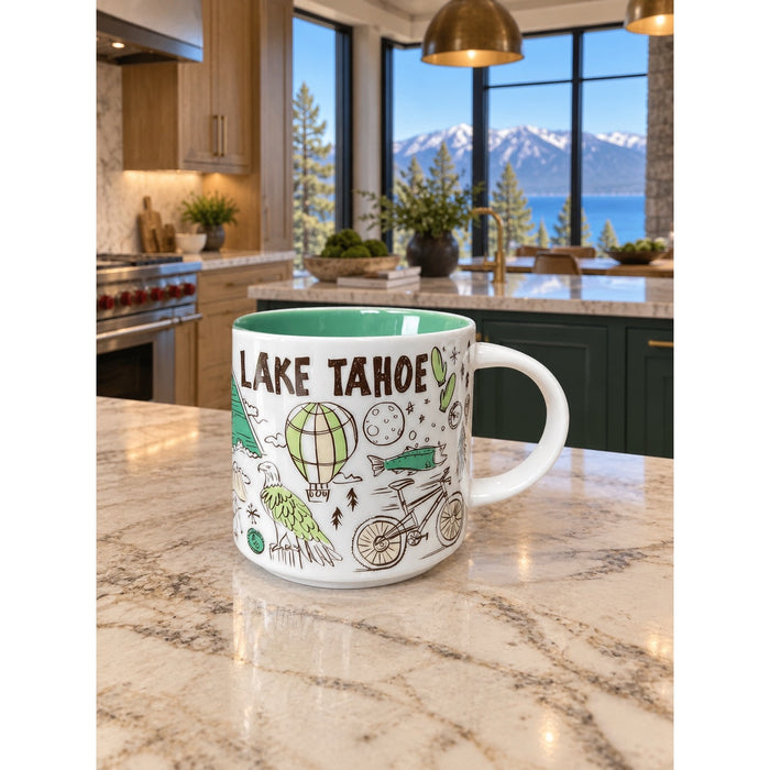Starbucks Lake Tahoe Been There Series 14 Oz Coffee Mug Cup BTS EUC
