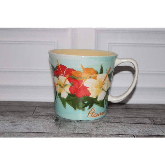 Starbucks Hawaii Hibiscus Flowers New Bone China Coffee Mug Tropical Cup