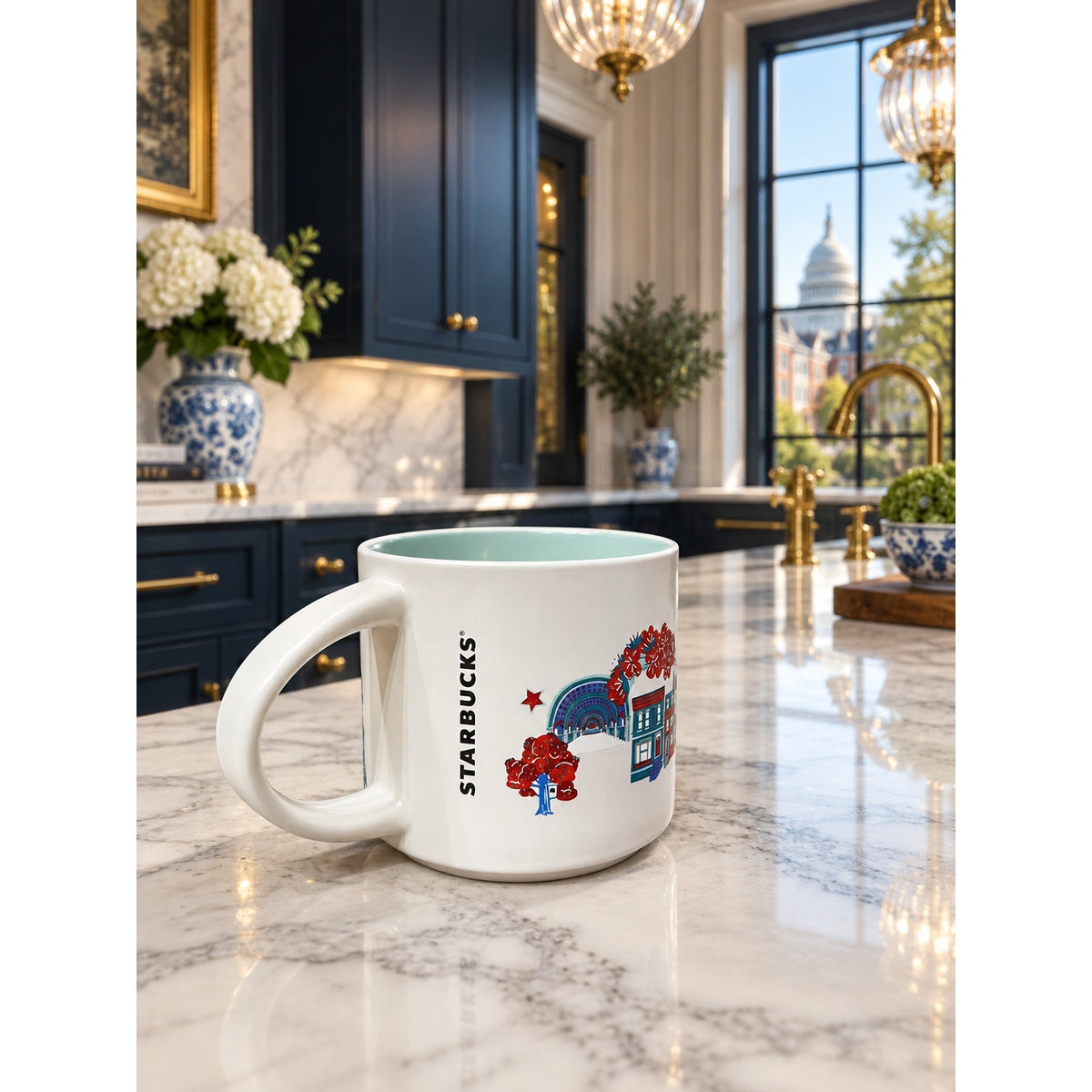 Starbucks Washington DC Discovery Series Mug 14 Oz 2024 Ceramic Cup