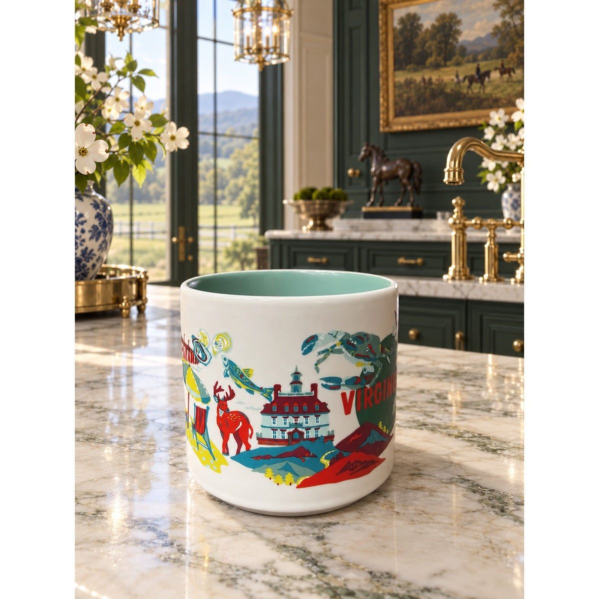 Starbucks Virginia Discovery Series Mug 14 Oz Ceramic Destination Cup 2024
