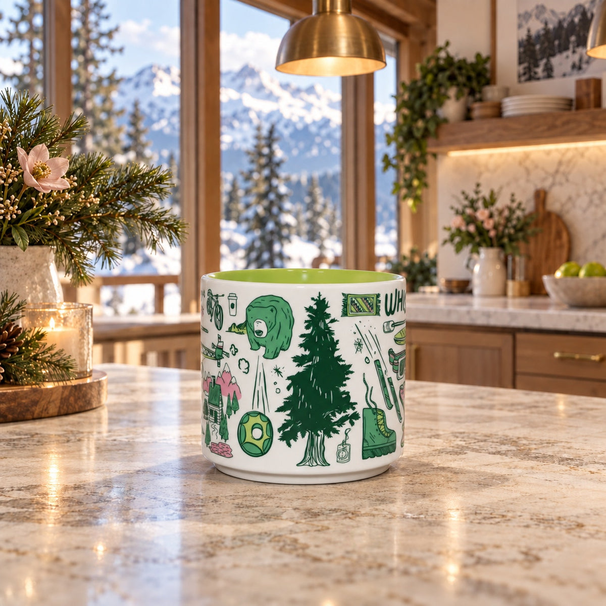 Starbucks Whistler Been There Series BTS 14oz Coffee Mug Canada EUC