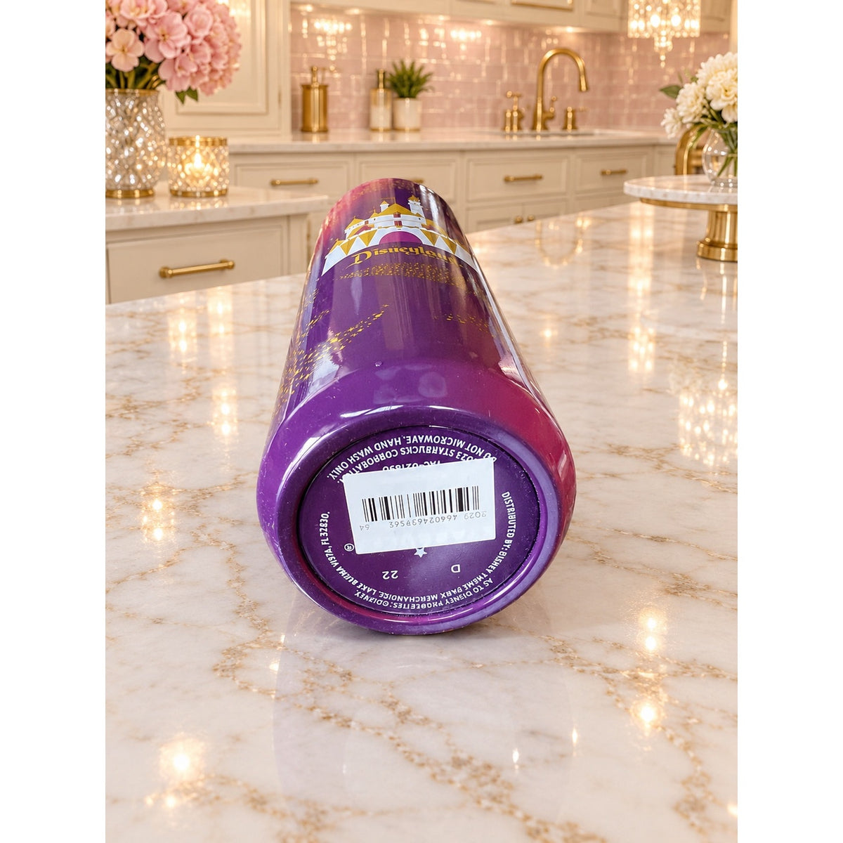 Starbucks Disneyland Resort 2023 Stainless Steel Bottle 20oz Pink Purple NWT