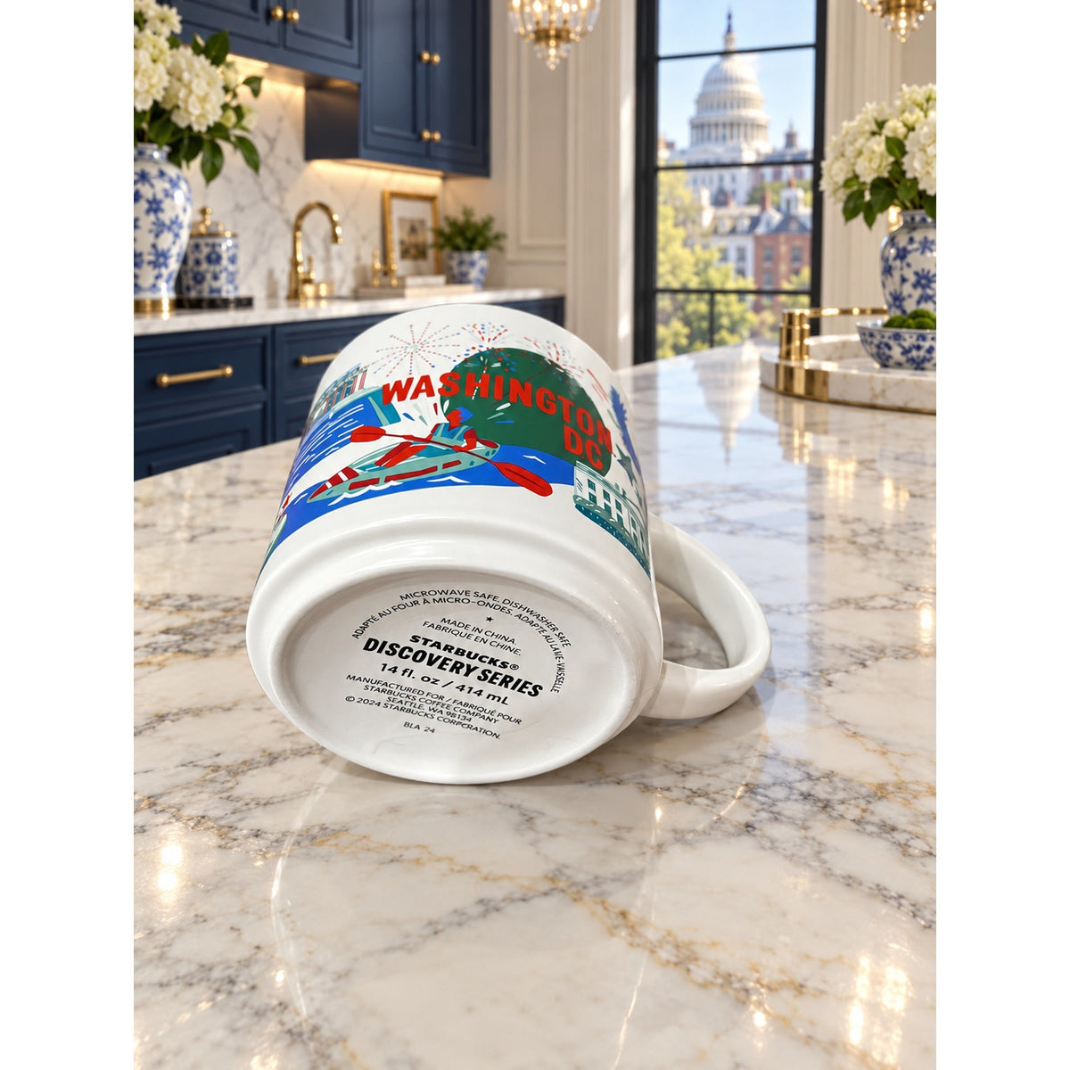 Starbucks Washington DC Discovery Series Mug 14 Oz 2024 Ceramic Cup