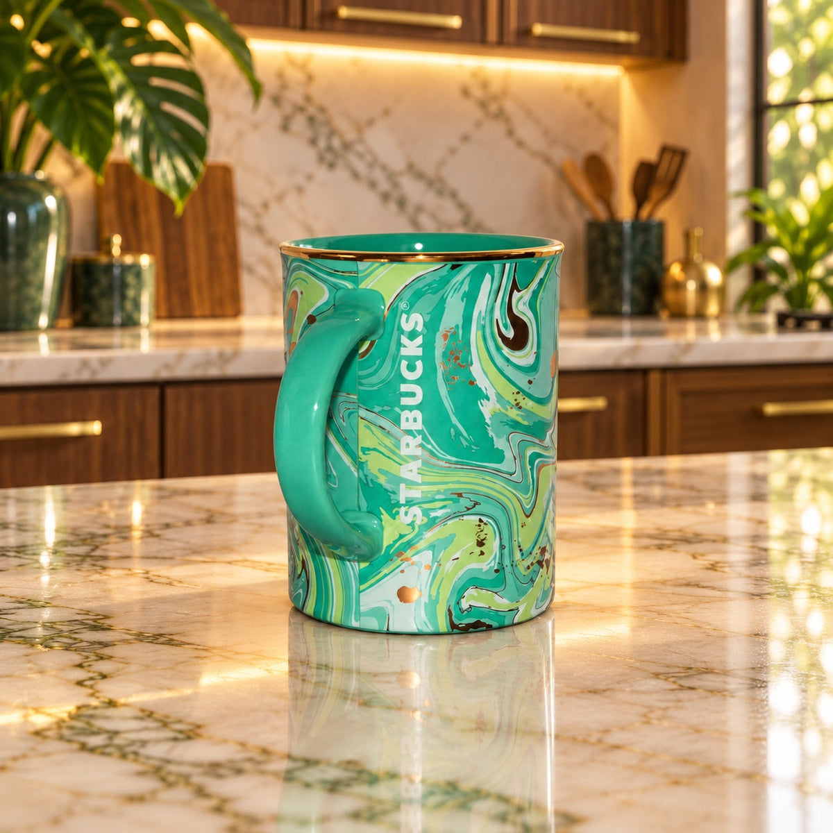 RARE Starbucks Thailand 500 Store Achievement Commemorative Mug 12oz 355ml