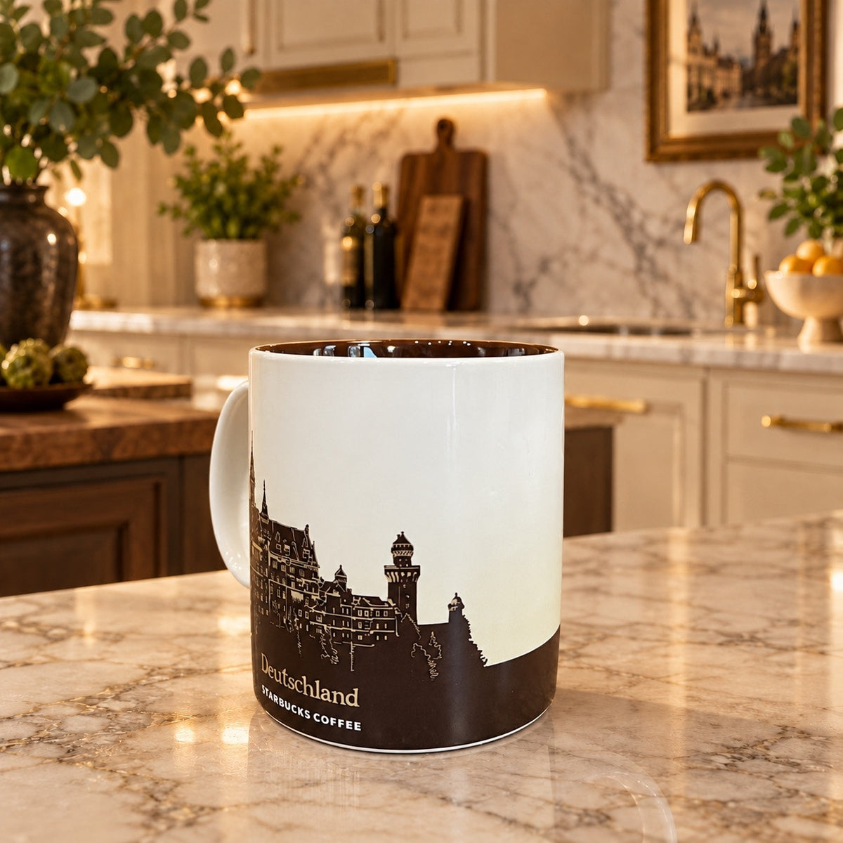 Starbucks Germany Coffee Mug 16 Oz Dark Brown Interior Architecture Cup
