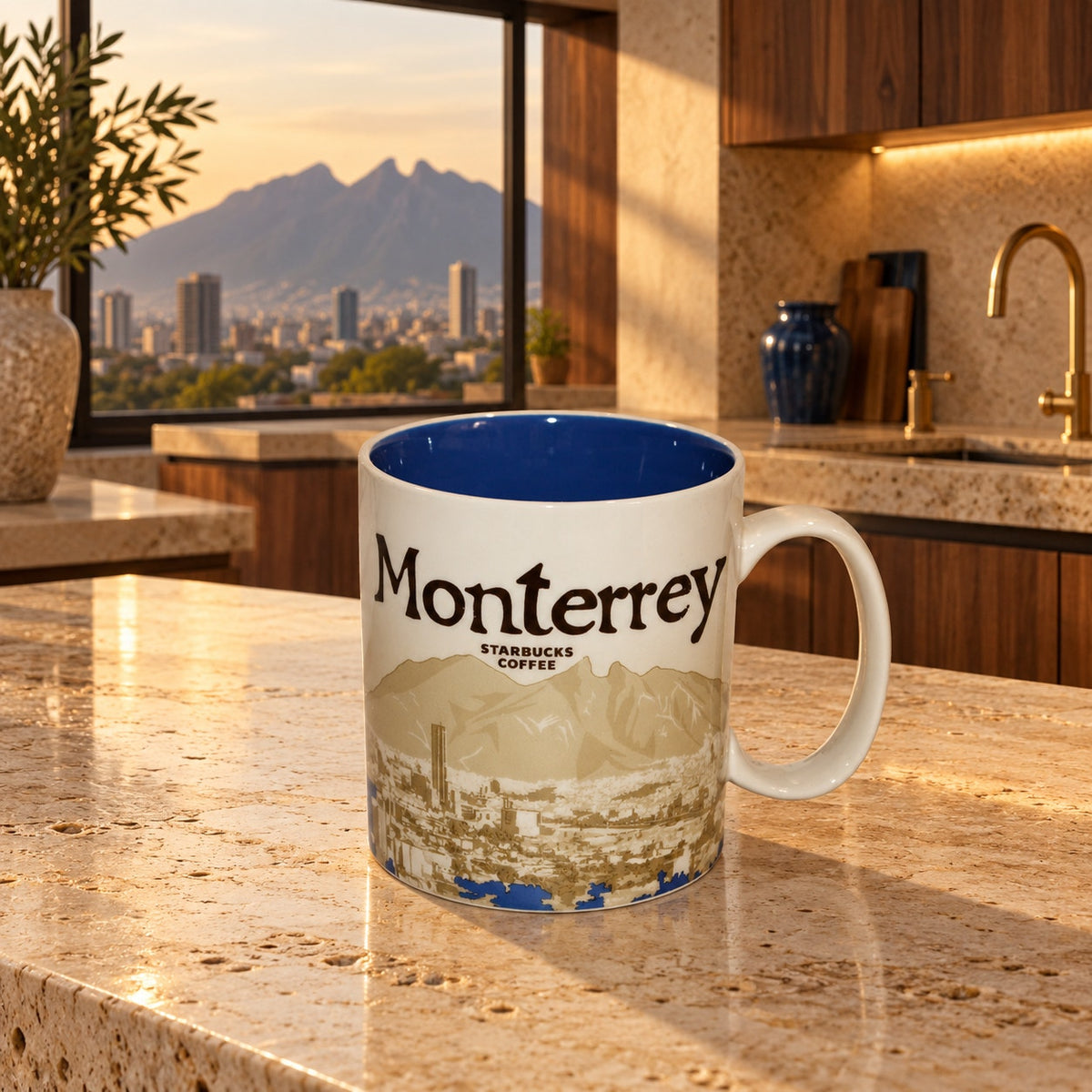 Starbucks Monterrey Mexico Global Icon Series 16 Oz Coffee Mug HTF READ