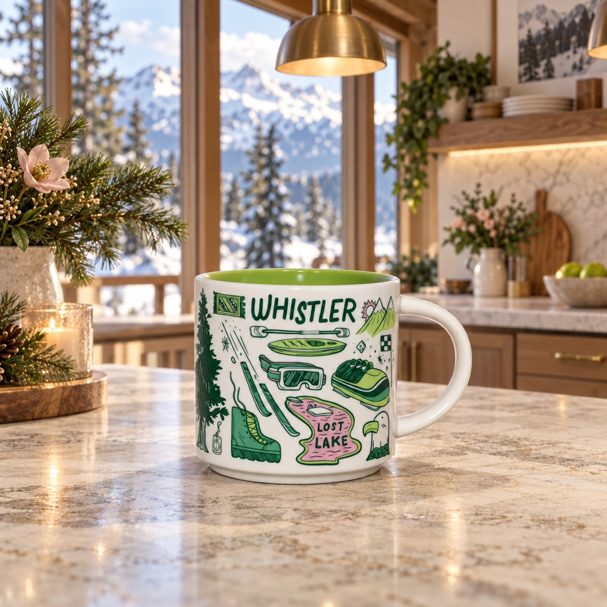 Starbucks Whistler Been There Series BTS 14oz Coffee Mug Canada EUC