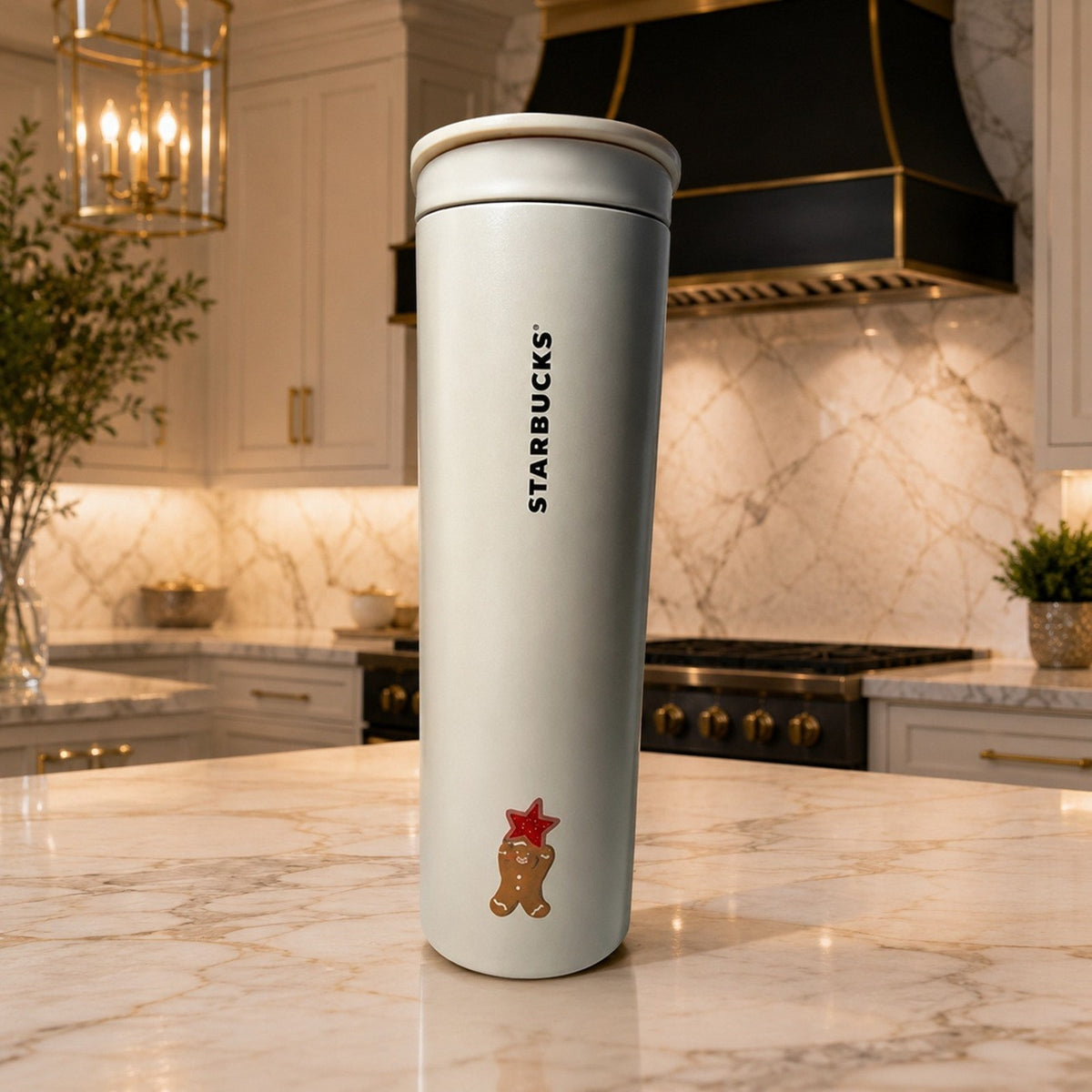 Starbucks Cookie House Wilson 16oz Stainless Steel Tumbler NWT