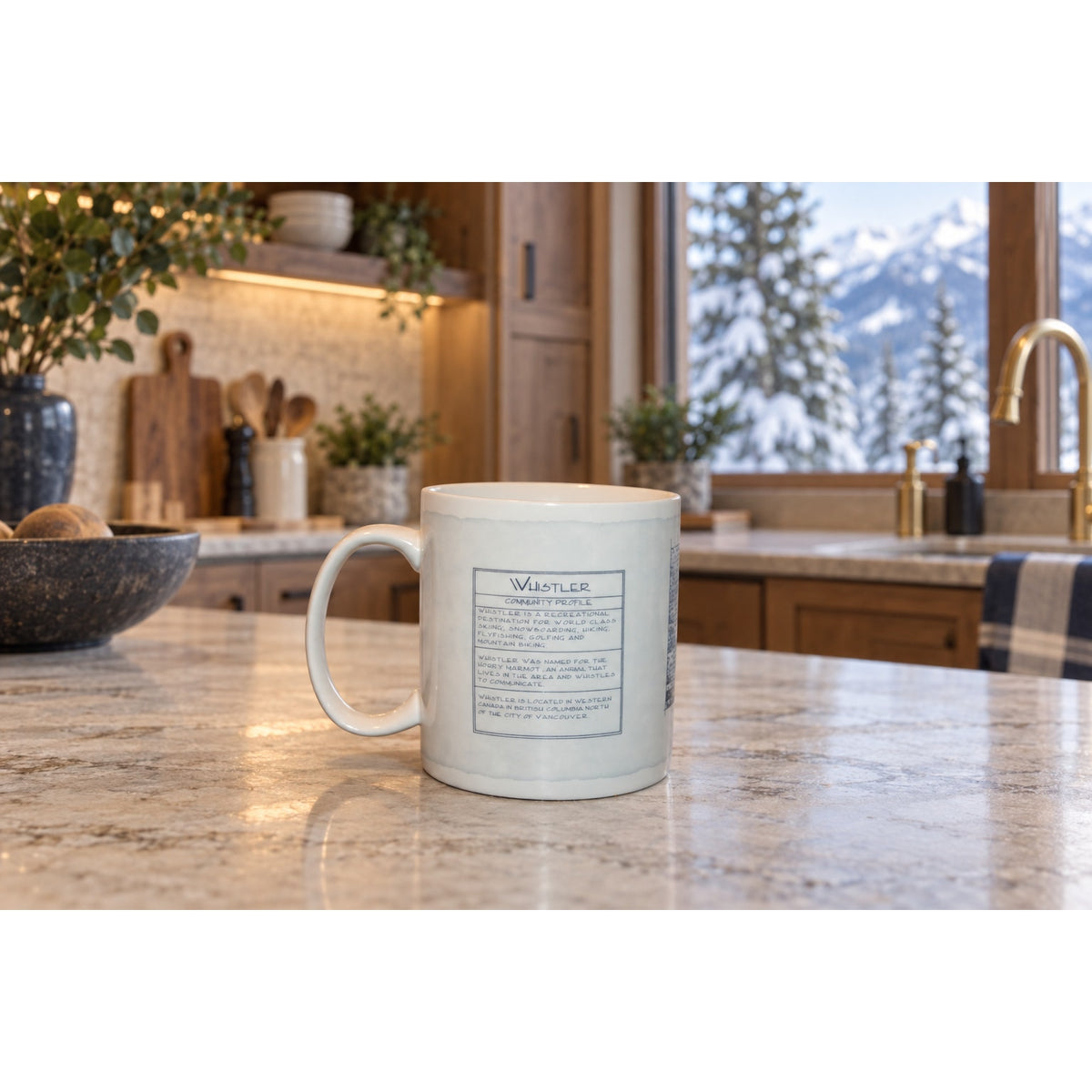 Starbucks Whistler Mug 18 oz British Columbia Coffee Cup 2006 Collector