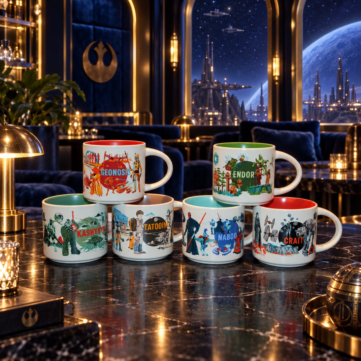Starbucks Star Wars Discovery Series 2025/2026 Mugs Set of 6  New in Box