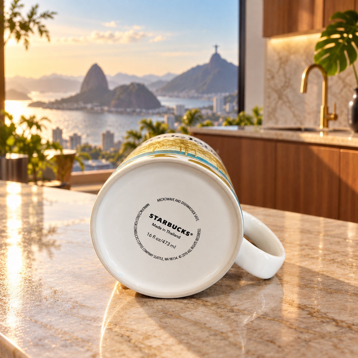 Starbucks Rio de Janeiro Global Icon City Mug 16 Oz Brazil 2010 Collector