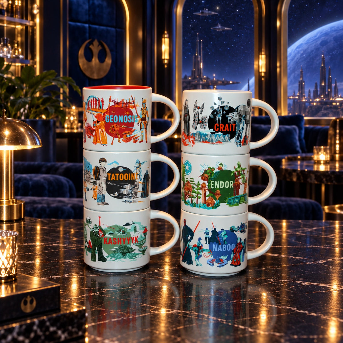 Starbucks Star Wars Discovery Series 2025/2026 Mugs Set of 6  New in Box
