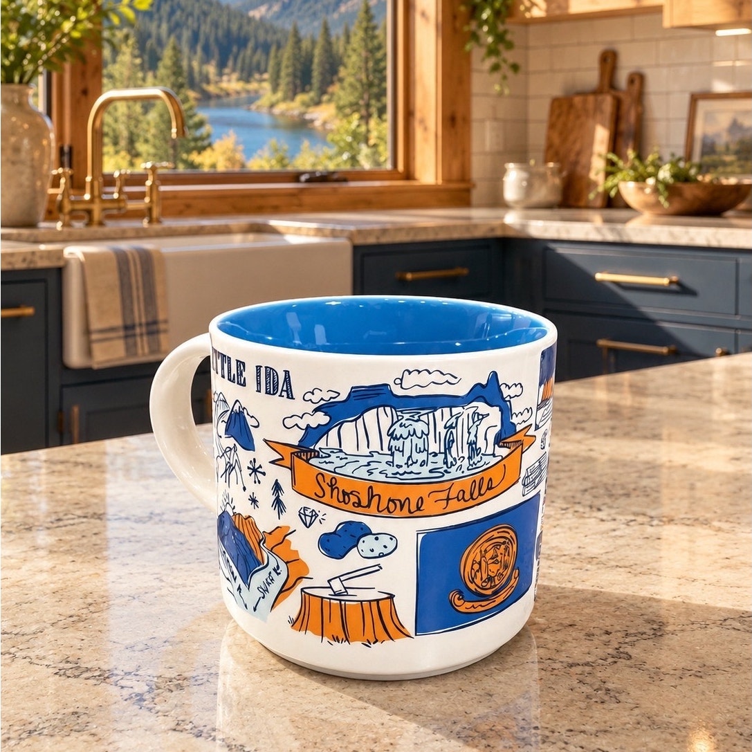 Starbucks Idaho Been There Series Mug 14 oz Blue Interior NWT