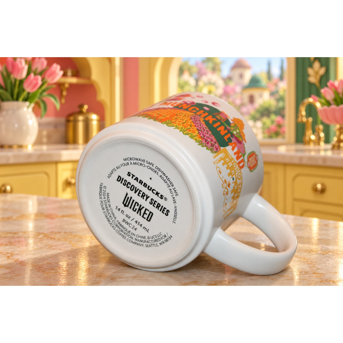Starbucks Wicked Munchkinland Mug 2024 Universal Studios Discovery EUC NO BOX