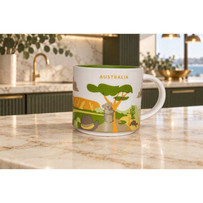 Starbucks Australia You Are Here Mug 14 oz Koala Kangaroo Coffee Cup